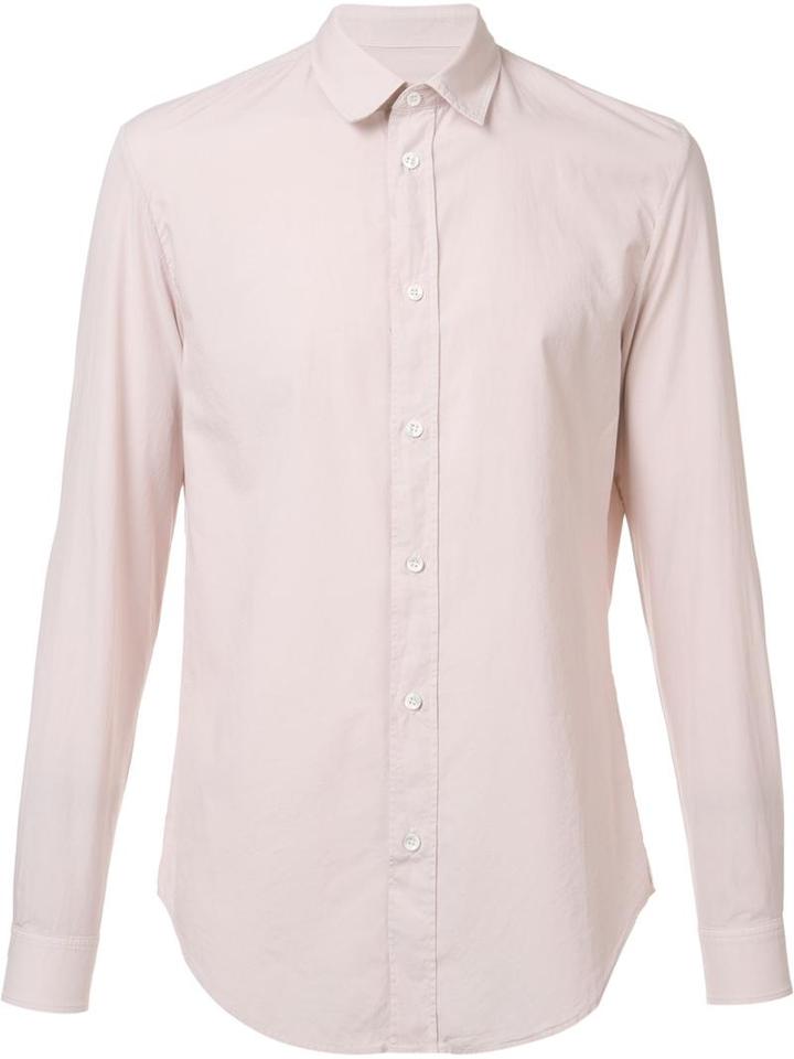 Maison Margiela Classic Long Sleeve Shirt, Men's, Size: 40, Pink/purple, Cotton