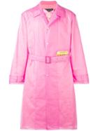 Martine Rose Wanted Patch Raincoat - Pink