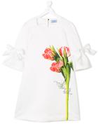 Mi Mi Sol Teen Flower Print Dress - White