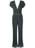 M Missoni Ribbed Lurex Jumpsuit - Green