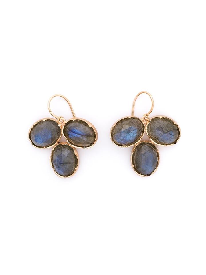Irene Neuwirth 18kt Rose Gold Labradorite Earrings