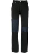 Mm6 Maison Margiela Knee Patch Jeans - Black