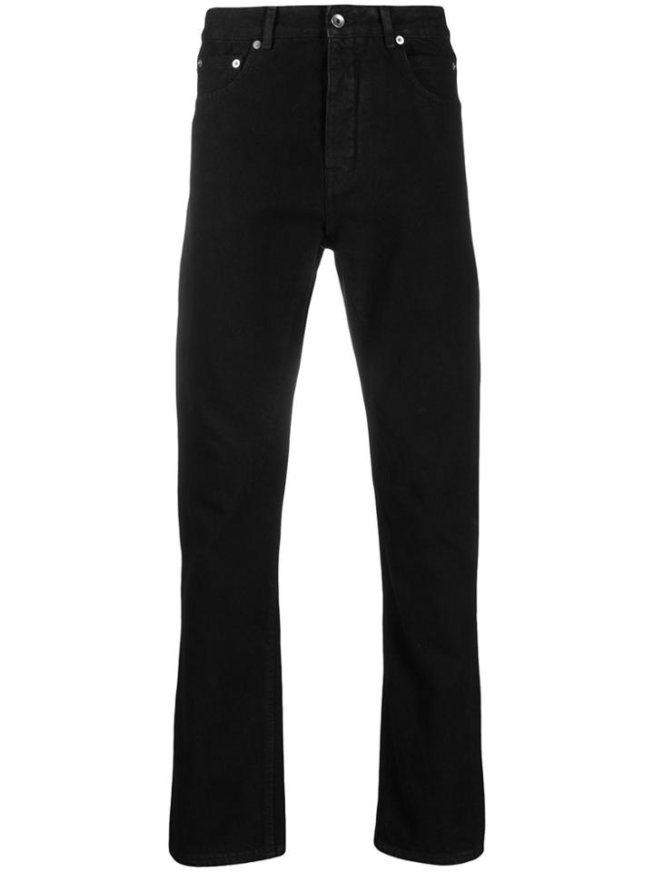 Rick Owens Drkshdw High Rise Straight-leg Jeans - Black
