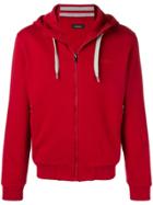 Z Zegna Zipped Hoodie - Red