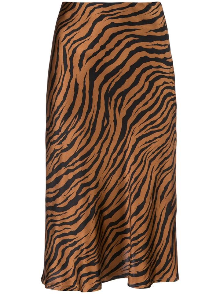 Nili Lotan Lane Slip Skirt - Brown
