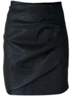 Iro - Ruched Mini Skirt - Women - Cotton/polyester/viscose - 36, Blue, Cotton/polyester/viscose