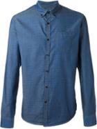 Woolrich Jacquard Pocket Detail Button Down Shirt