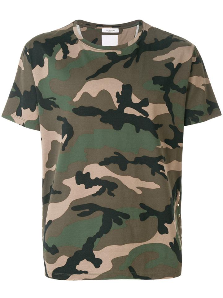 Valentino Rockstud Untitled T-shirt - Green