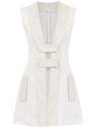 Gloria Coelho Belted Gillet - Neutrals