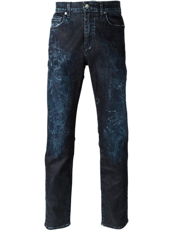 Levi S: Made & Crafted Acid Washed Jeans, Men's, Size: 29, Blue, Cotton/polyester/spandex/elastane