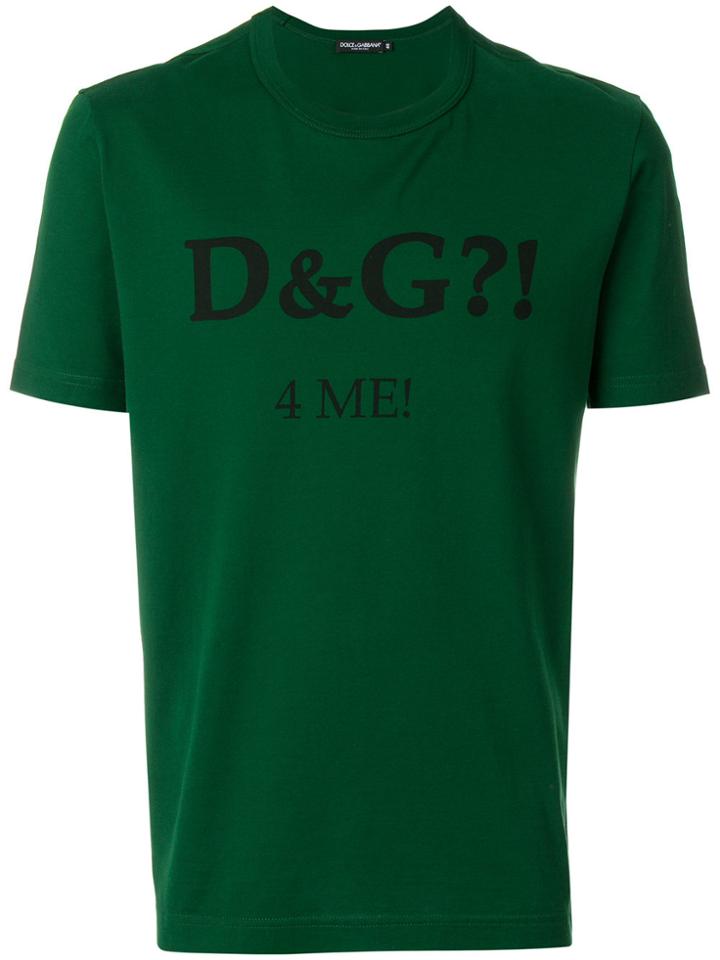 Dolce & Gabbana 4 Me Printed T-shirt - Green