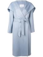 Max Mara Oversized Wrap Coat - Blue