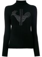 Rossignol Logo Patch Roll-neck Sweater - Black