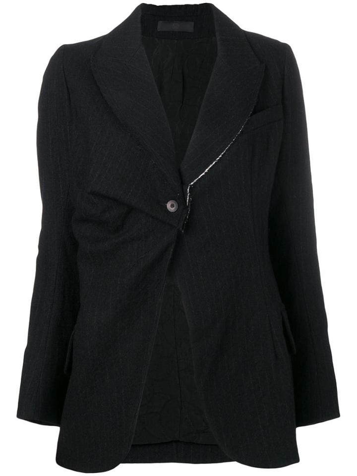 Marc Le Bihan Single Button Blazer - Black