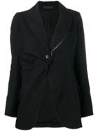 Marc Le Bihan Single Button Blazer - Black