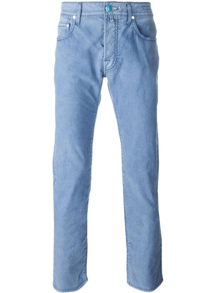 Jacob Cohen Straight Leg Jeans, Men's, Size: 31, Blue, Cotton/spandex/elastane