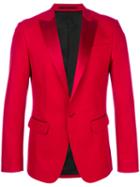 Dsquared2 - Tuxedo Lapel Blazer - Men - Silk/cotton/polyester - 48, Red, Silk/cotton/polyester
