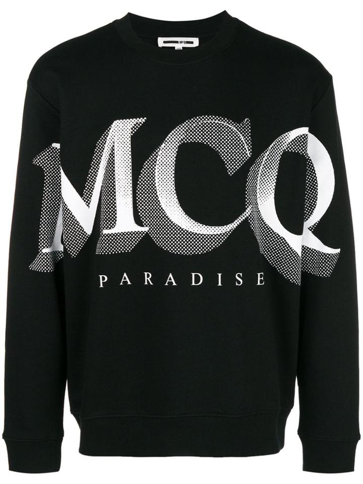 Mcq Alexander Mcqueen Logo Knit Jumper - Black