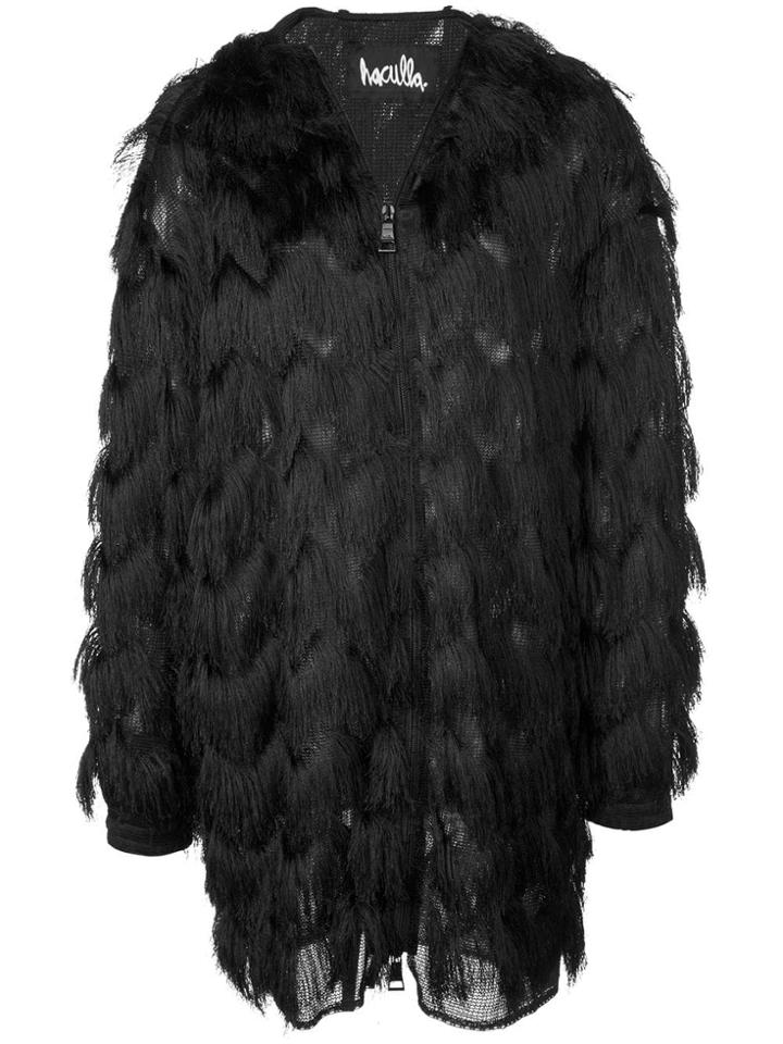 Haculla Fringed Coat - Black