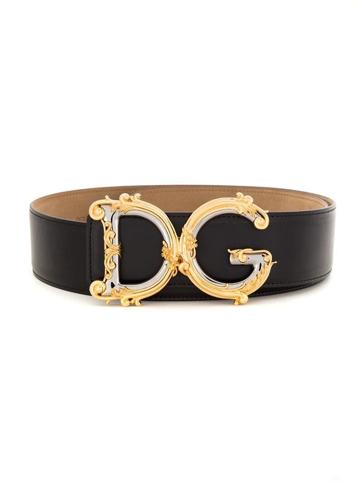 Dolce & Gabbana Embellished Buckle Belt - Black