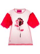 Viktor & Rolf A Single Rose T-shirt - Red