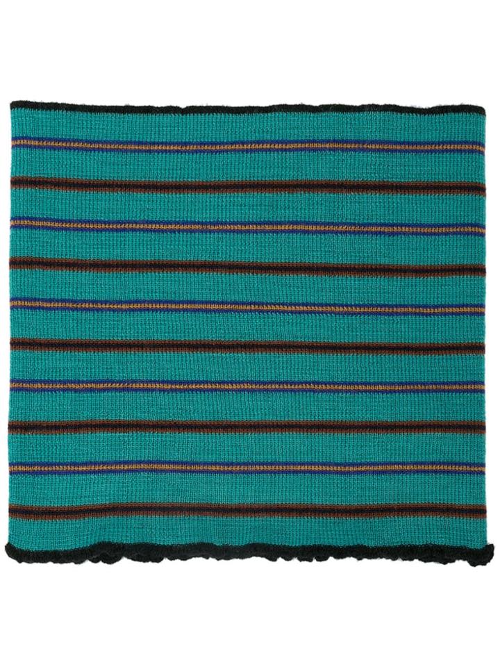 Lanvin Striped Polo Scarf - Green
