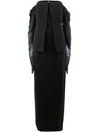 Vera Wang Off Shoulder Peplum Dress - Black