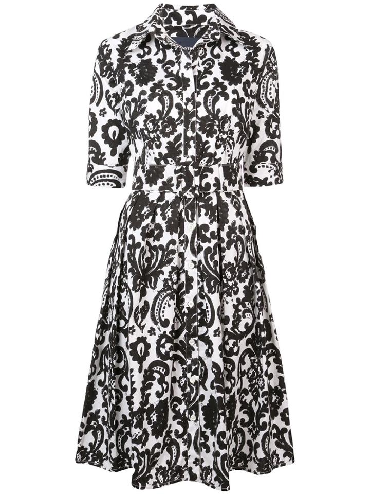 Samantha Sung Audrey Printed Flared Dress - Black
