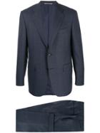 Canali Checked Two Piece Formal Suit - Blue