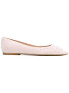 Tod's Studded Ballerina Shoes - Pink