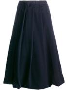 Comme Des Garçons Pleated Midi Skirt - Blue