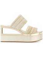 Casadei Slip-on Block Wedges - Metallic