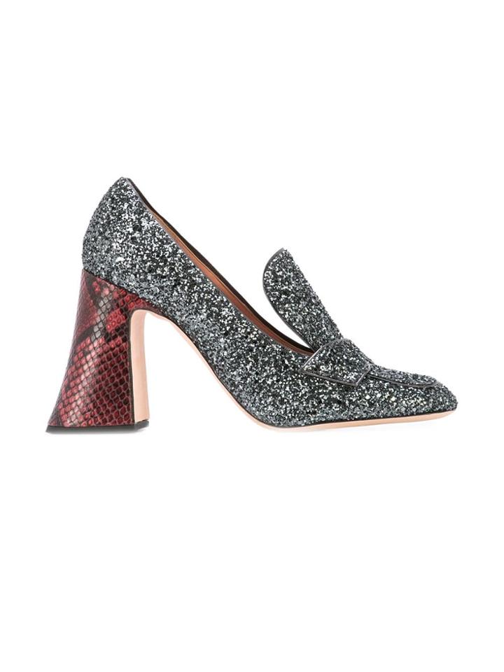Rochas Block Heel Pumps - Black