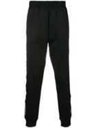 Moschino Logo Embellished Track Pants - Black
