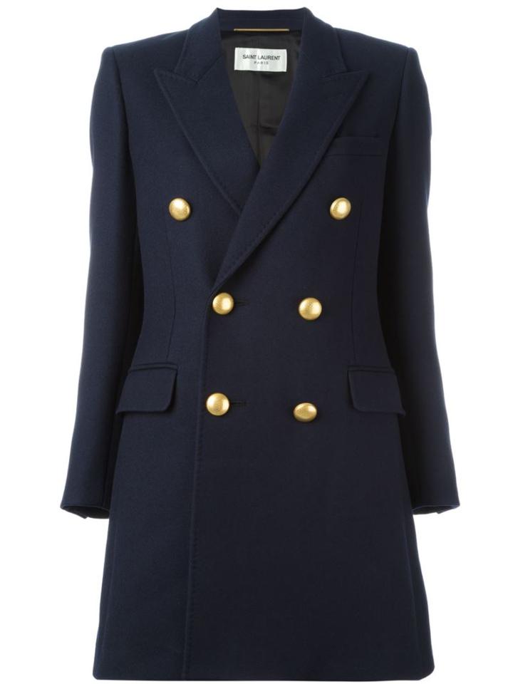 Saint Laurent Double Breasted Coat