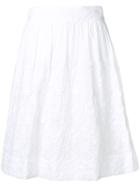 Steffen Schraut Floral Embroidered Skirt - White