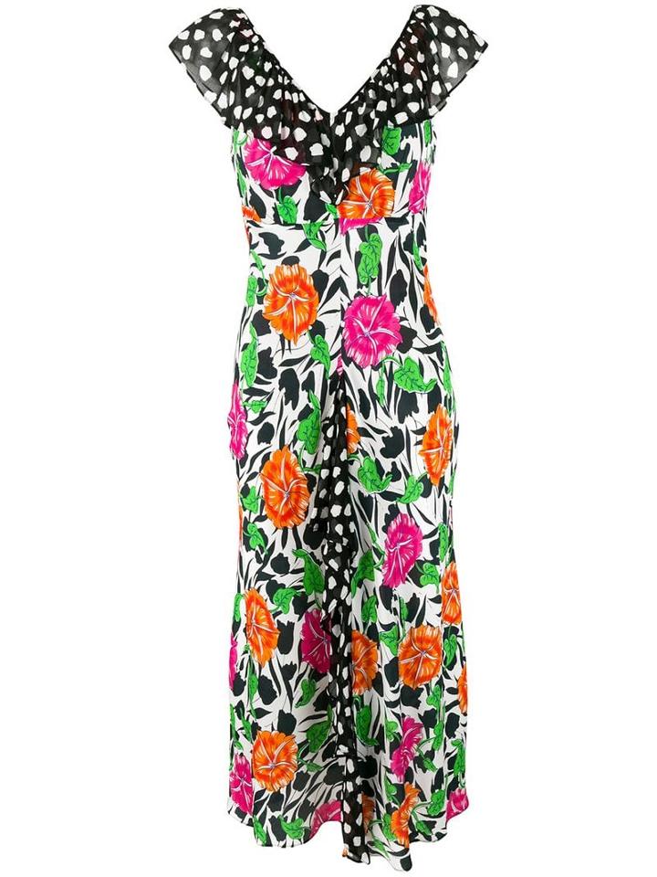 Rixo All-over Print Dress - White