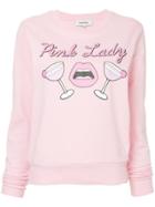 Yazbukey Pink Lady Printed Sweatshirt - Pink & Purple