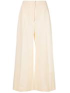 Rosetta Getty High Rise Cropped Trousers - Yellow