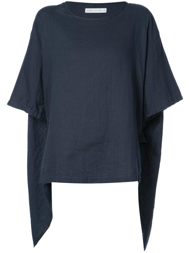 The Celect Loose-fit Winged T-shirt - Blue