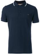 Burberry - Contrast Detail Polo Shirt - Men - Cotton - Xxl, Blue, Cotton