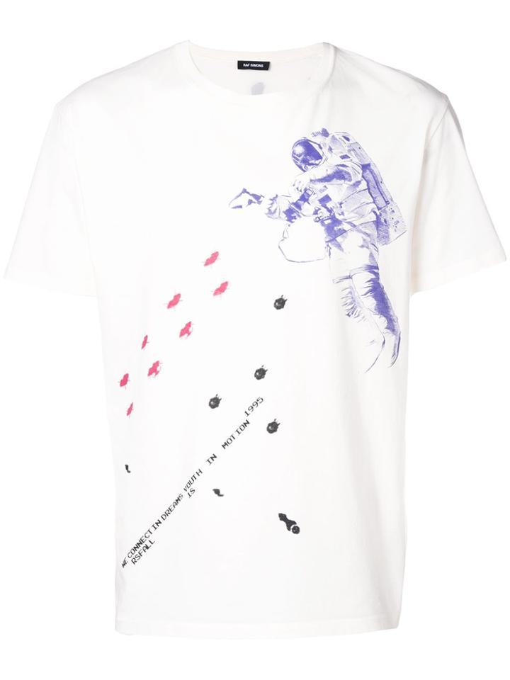 Raf Simons Astronaut Print T-shirt - White