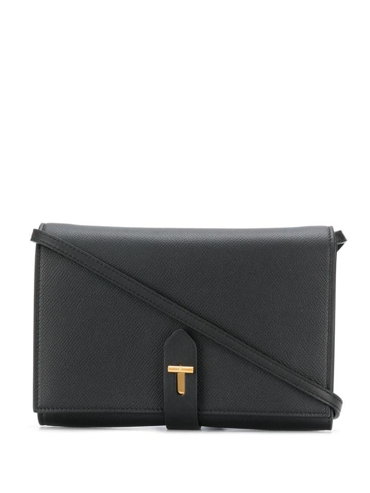 Tom Ford Logo Buckle Crossbody Bag - Black