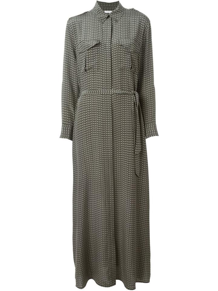 Equipment Printed Maxi Shirt Dress
