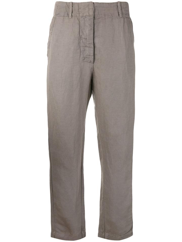 Kristensen Du Nord Crinkled Loose Fit Trousers - Nude & Neutrals