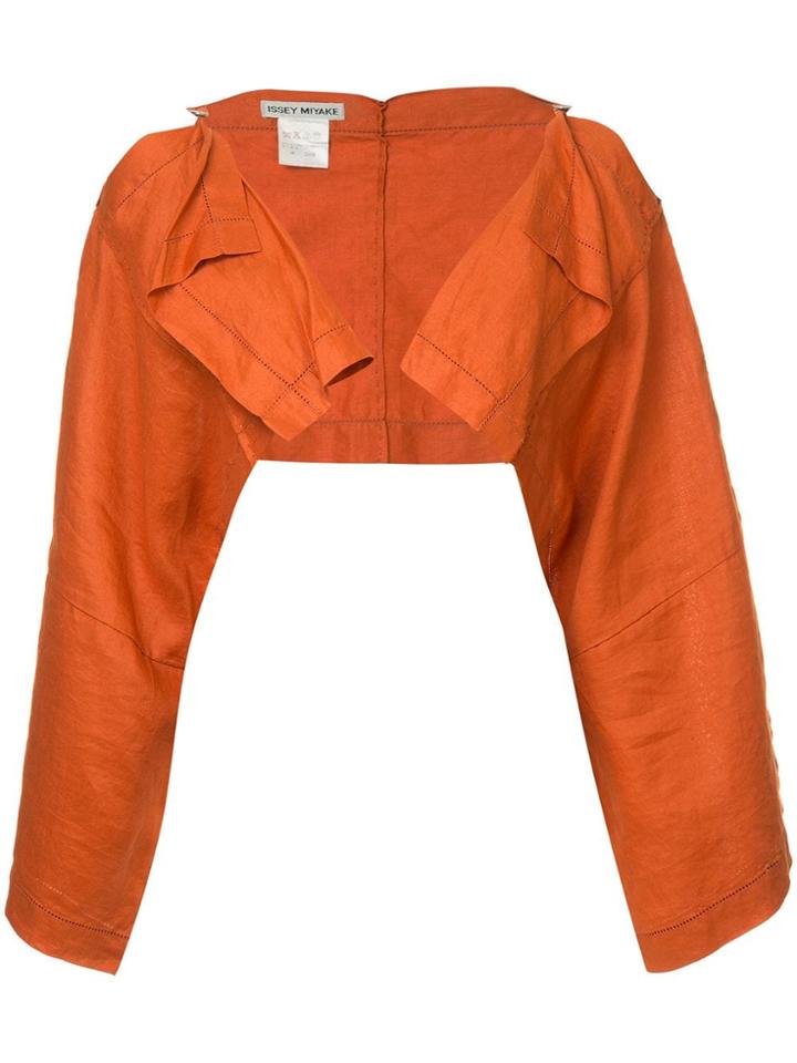 Issey Miyake Vintage Cold Shoulders Bolero - Yellow