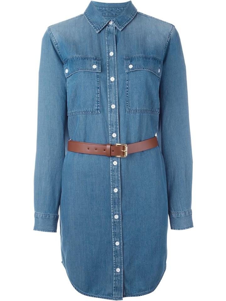 Michael Michael Kors Belted Denim Dress
