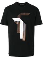 Neil Barrett Graphic-print T-shirt, Men's, Size: Large, Black, Cotton