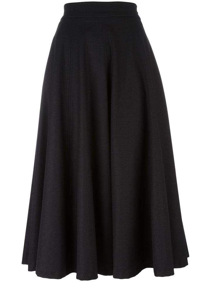 Christian Pellizzari Full Midi Skirt, Women's, Size: 40, Grey, Virgin Wool/spandex/elastane/polyester