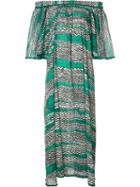 Missoni Long Off-the-shoulder Dress, Women's, Size: 42, Black, Cotton